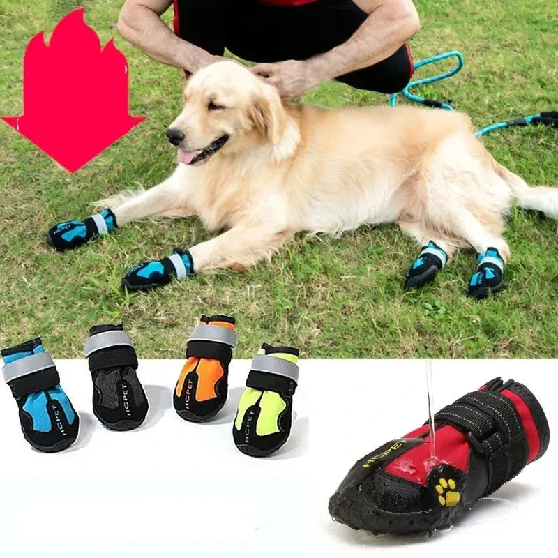 Reflective Waterproof Dog Boots