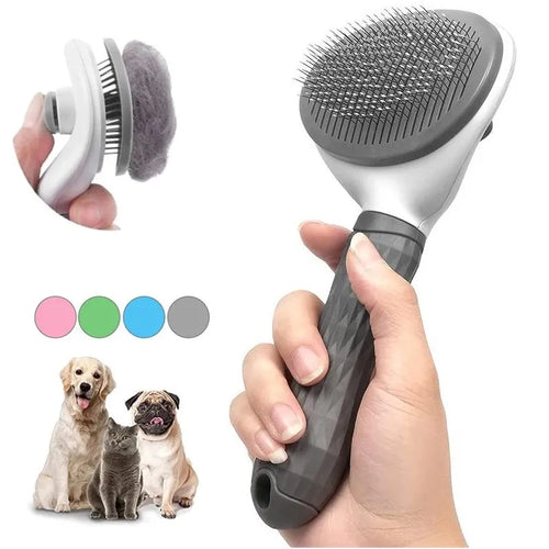 Brosse autonettoyante pour chien et chat – vue 1
