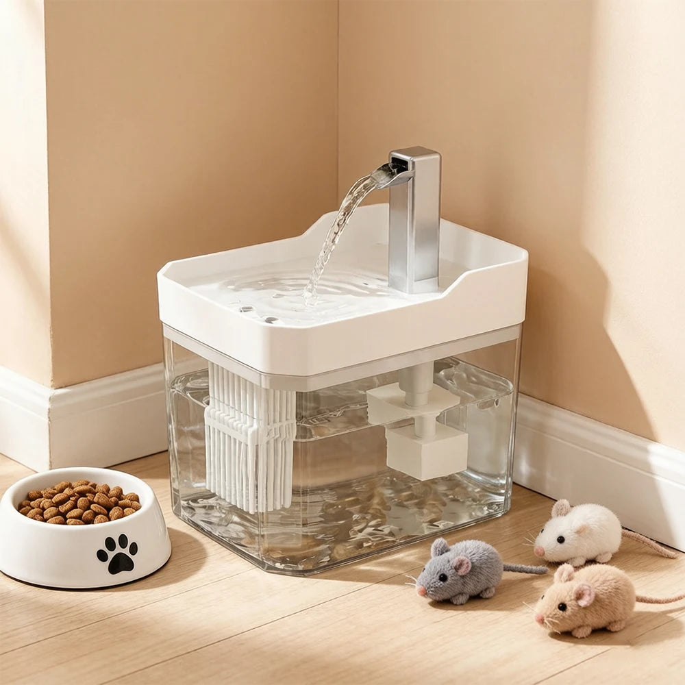 Fontaine à eau filtrante pour chat 1,5 L – vue 1