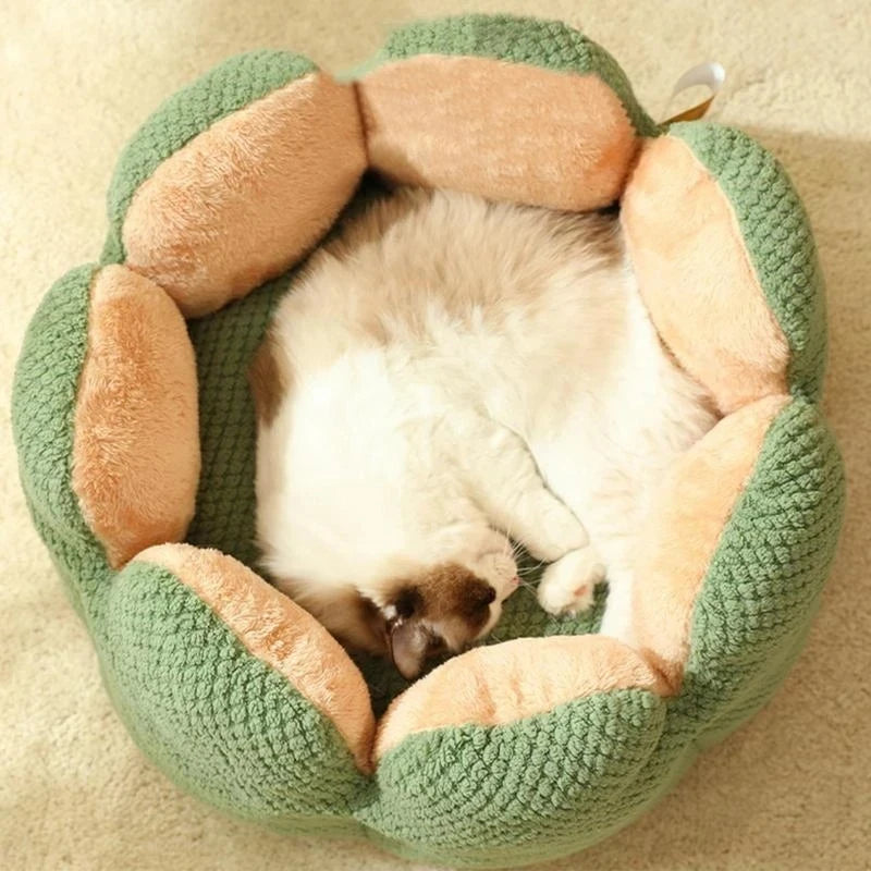 Petal-Shaped Cat Bed