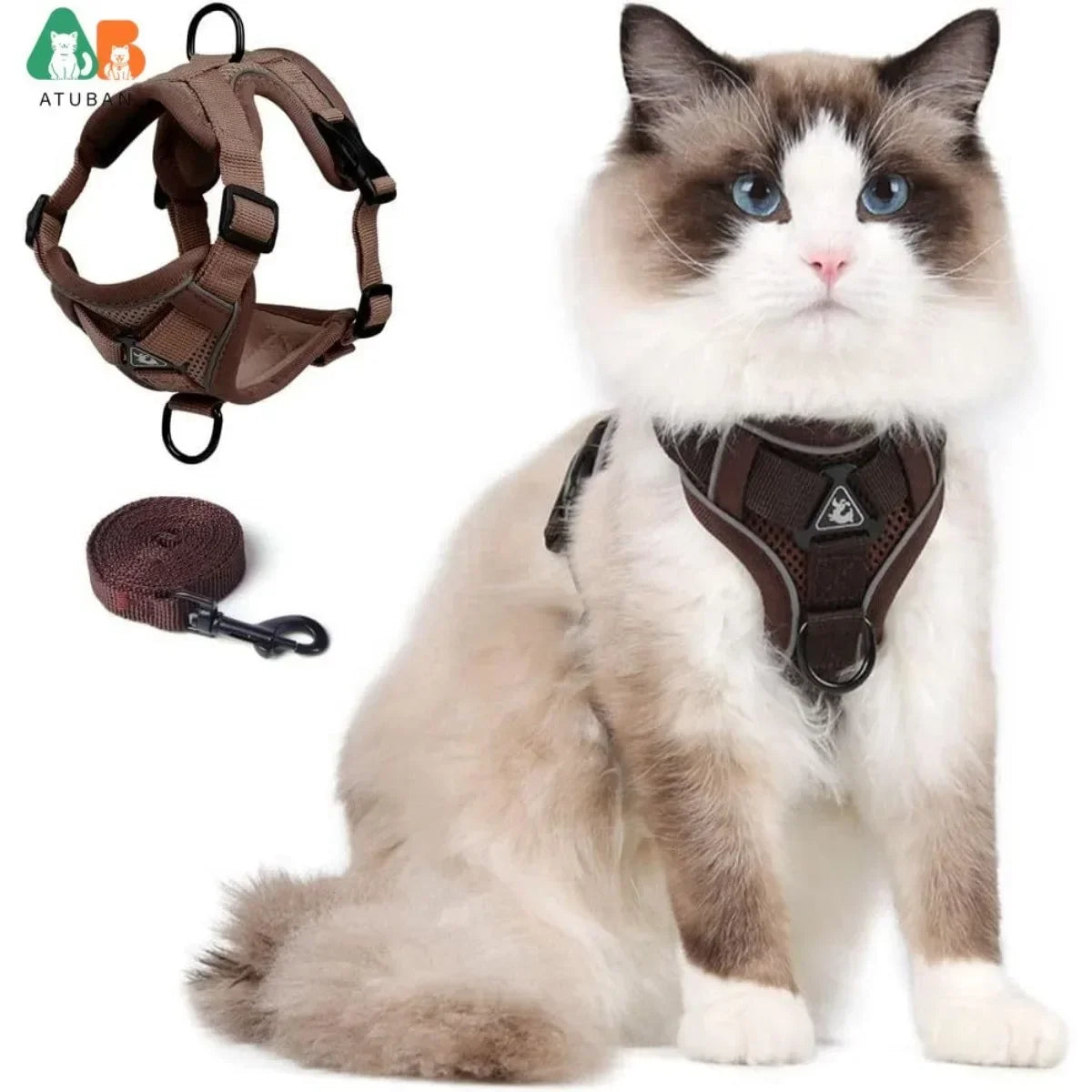 Harnais et laisse pour chat – vue 1