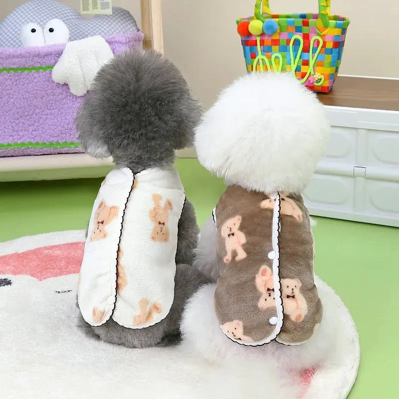 Pet Clothes Autumn Winter Plush Vest