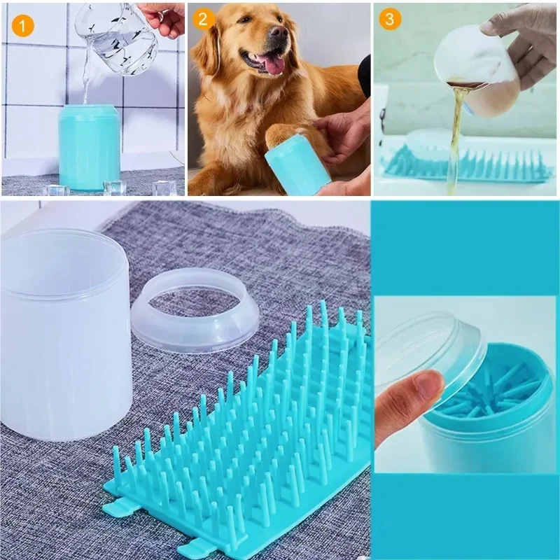 Nettoie-pattes portable en silicone pour chien – vue 5