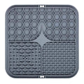 Tapis à lécher en silicone pour chien et chat, coloris gris